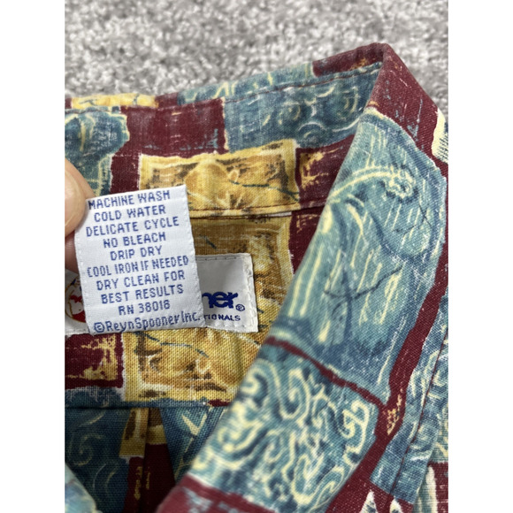 Reyn Spooner Button Down Shirt Medium Hawaiian Aloha Tropical Vacation Picture - Picture 4 of 9